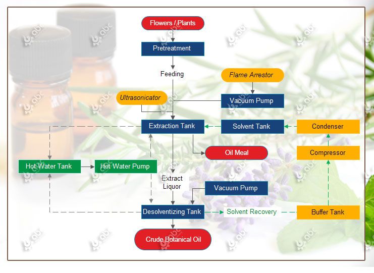 botanical oil extraction process