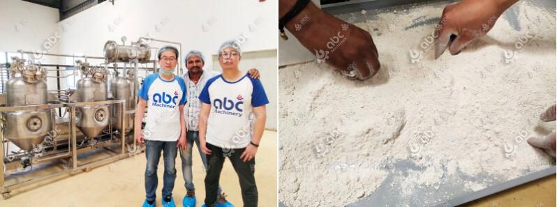 defatted peanut flour making project in India