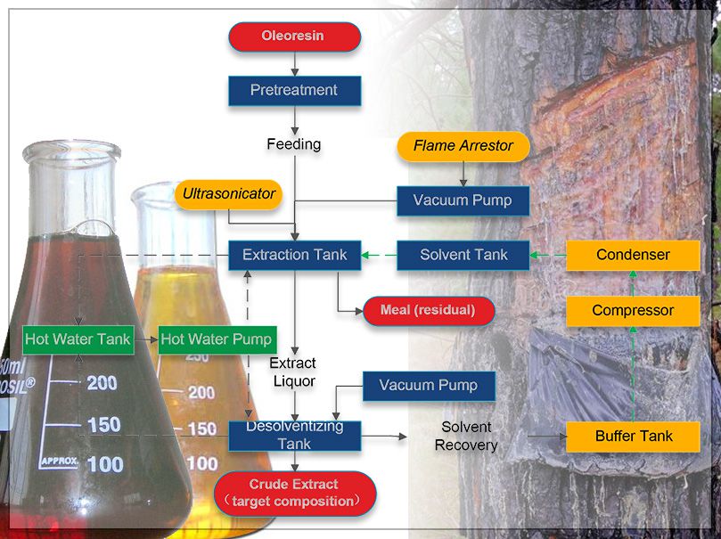 Oleoresin Extraction Process Flow Chart