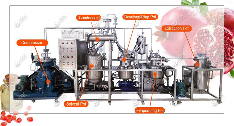 low temperature pomegranate seed oil extracting machine