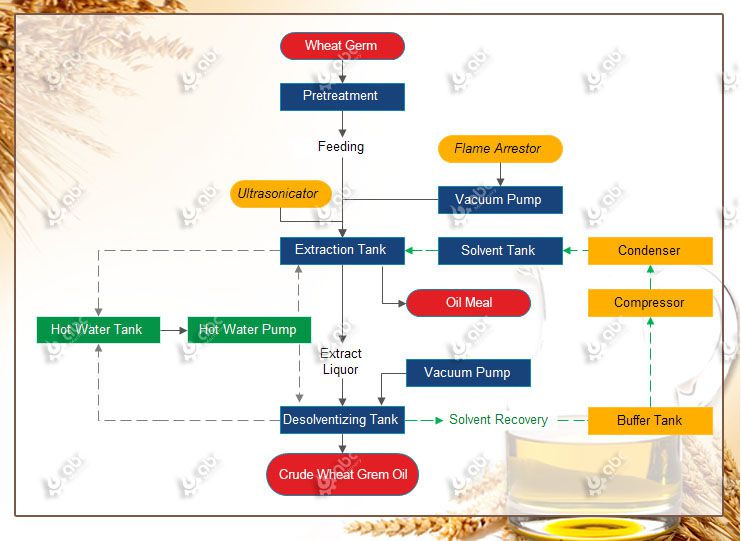 wheat germ oil production process